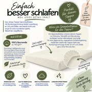 Topper Jersey Spannbettlaken Doppelpack 90 x 190 - 100 x 200 cm Naturweiss