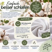 Topper Jersey Spannbettlaken Doppelpack 90 x 190 - 100 x 200 cm Rot
