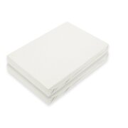 Marke Jersey Spannbettlaken Doppelpack 60 x 120 - 70 x 140 cm Weiß