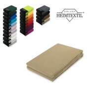 Marke Jersey Spannbettlaken Doppelpack 140 - 160 x 200 cm Sand