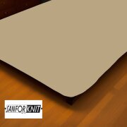 Marke Jersey Spannbettlaken Doppelpack 140 - 160 x 200 cm Sand
