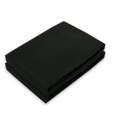 Marke Jersey Spannbettlaken Doppelpack 180 - 200 x 200 cm Schwarz