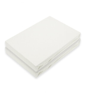 Marke Jersey Spannbettlaken Doppelpack 180 - 200 x 200 cm Weiß