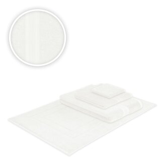 Handtücher Kombi Bade Set 4teilig 500 g/m² Weiß