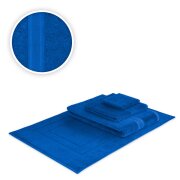 Handtücher Kombi Bade Set 4teilig 500 g/m² Royalblau