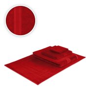 Handtücher Kombi Bade Set 4teilig 500 g/m² Rot