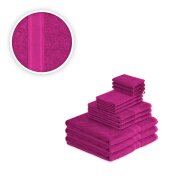 Handtücher Kombi Mini Family Set 12teilig 500 g/m Pink