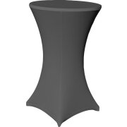 Stehtischhusse Stretch  Ø 80x120 cm Anthrazit