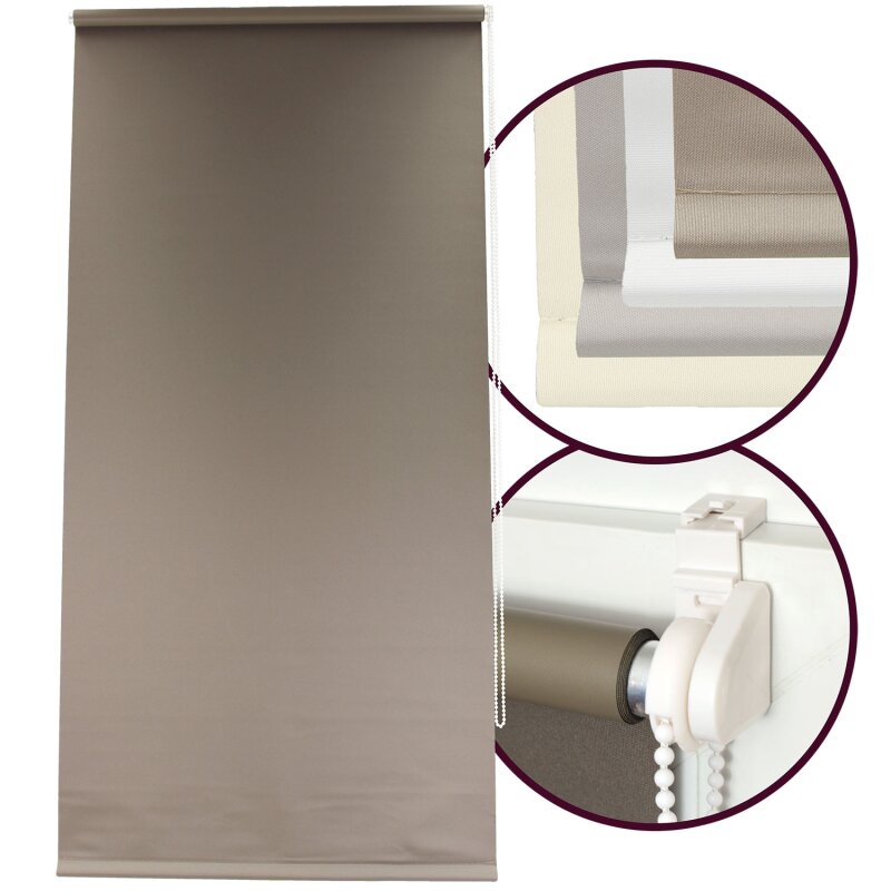 VALICLUD Verdunkelungsrollo Mit Saugnapf - Blickdichter Sichtschutz Ohne Bohren