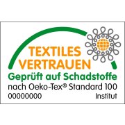 Bettwäsche Baumwolle JORIS 2 teilig Reißverschluss Blätter schwarz-weiss Marke