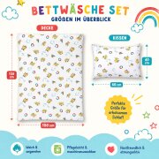 Kinderbettwäsche Paul 100x135 cm Baumwolle –...