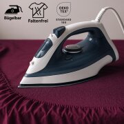 EXKLUSIV HEIMTEXTIL Frottee Spannbettlaken Rundumgummizug Marke 90 x 200 cm Bordeaux 80% Baumwolle 20% Polyester  Öko - Tex Zertifiziert Bed-Sheet Bettlaken Spannbetttuch Topper Leinentuch