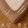 EXKLUSIV HEIMTEXTIL Frottee Spannbettlaken Rundumgummizug Marke 140 x 200 cm Sand 80% Baumwolle 20% Polyester  Öko - Tex Zertifiziert Bed-Sheet Bettlaken Spannbetttuch Topper Leinentuch