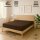 EXKLUSIV HEIMTEXTIL Frottee Spannbettlaken Rundumgummizug Marke 140 x 200 cm Schokobraun 80% Baumwolle 20% Polyester  Öko - Tex Zertifiziert Bed-Sheet Bettlaken Spannbetttuch Topper Leinentuch