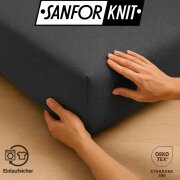 EXKLUSIV HEIMTEXTIL Frottee Spannbettlaken Rundumgummizug Marke 180 x 200 cm Anthrazit 80% Baumwolle 20% Polyester  Öko - Tex Zertifiziert Bed-Sheet Bettlaken Spannbetttuch Topper Leinentuch