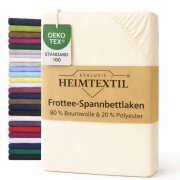 EXKLUSIV HEIMTEXTIL Frottee Spannbettlaken Rundumgummizug...